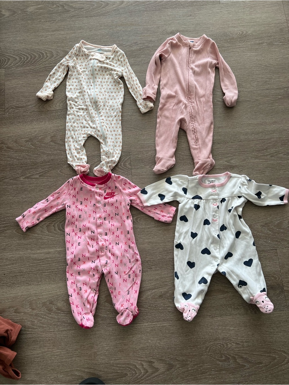 Nike Pink Footed Sleeper Bundle